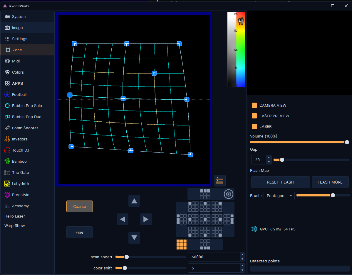 IkkonixWorks - zone mapping and warping